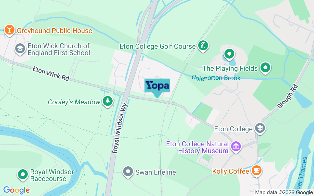 Map showing the location of SL4 6PA