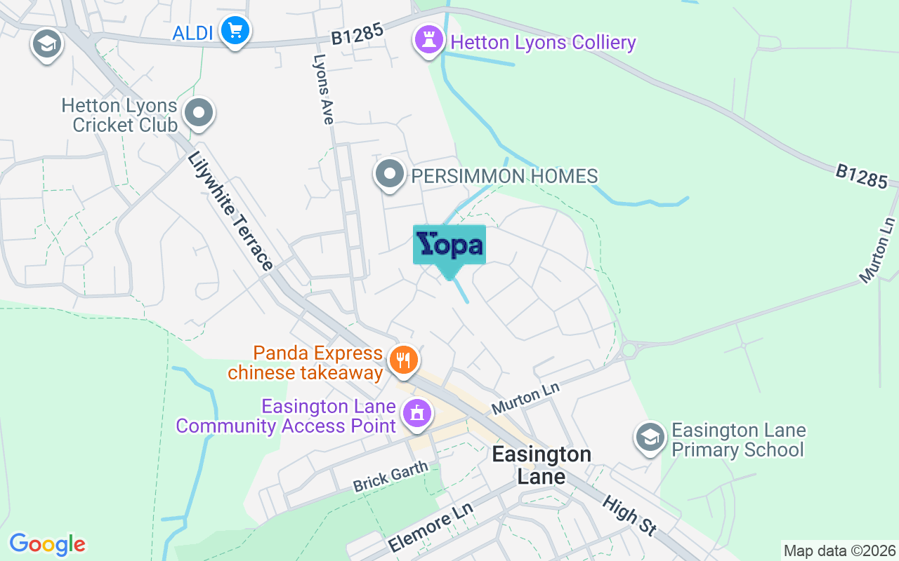 Map showing the location of DH5 0GE