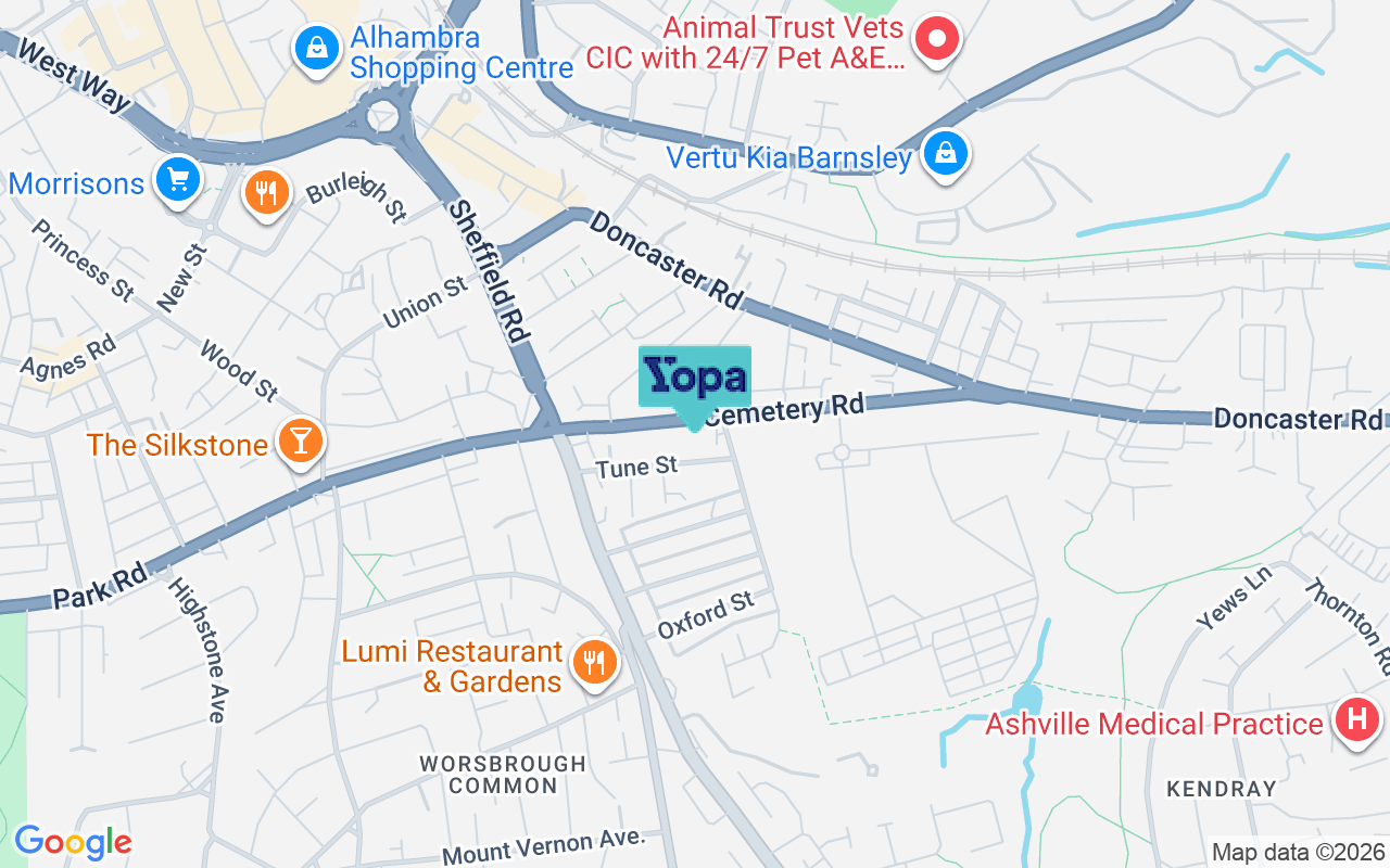 Map showing the location of S70 1XR