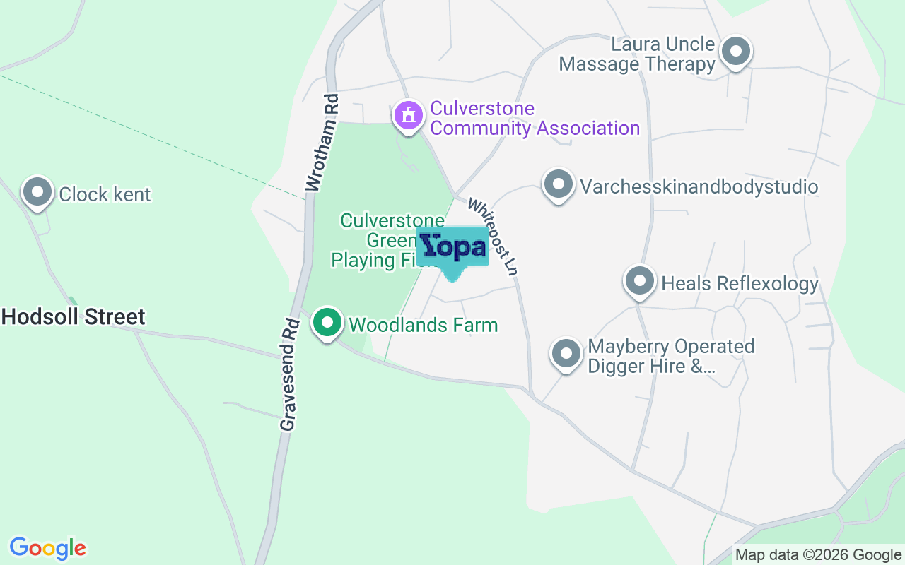 Map showing the location of DA13 0TR