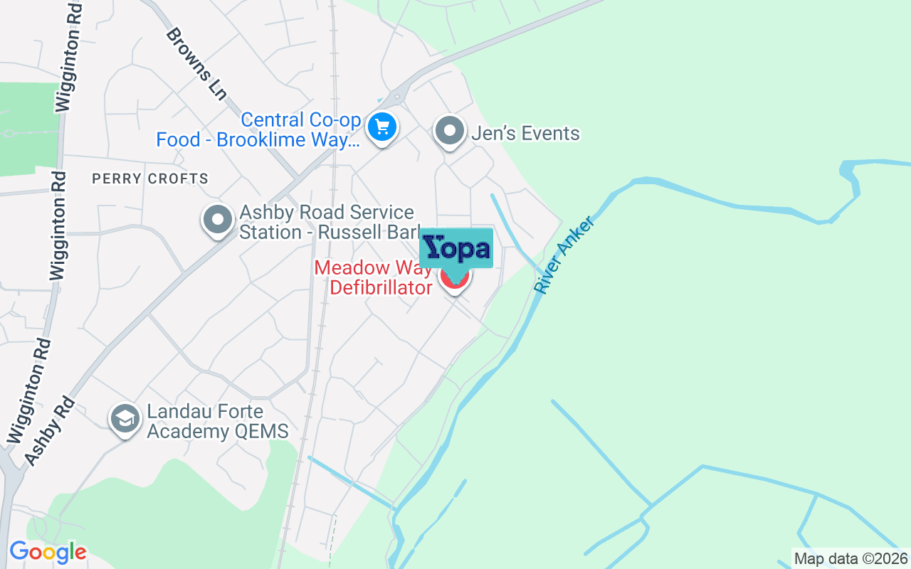 Map showing the location of B79 0DY