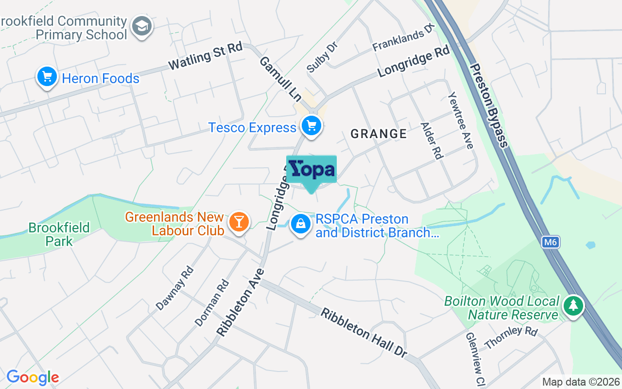 Map showing the location of PR2 6PF