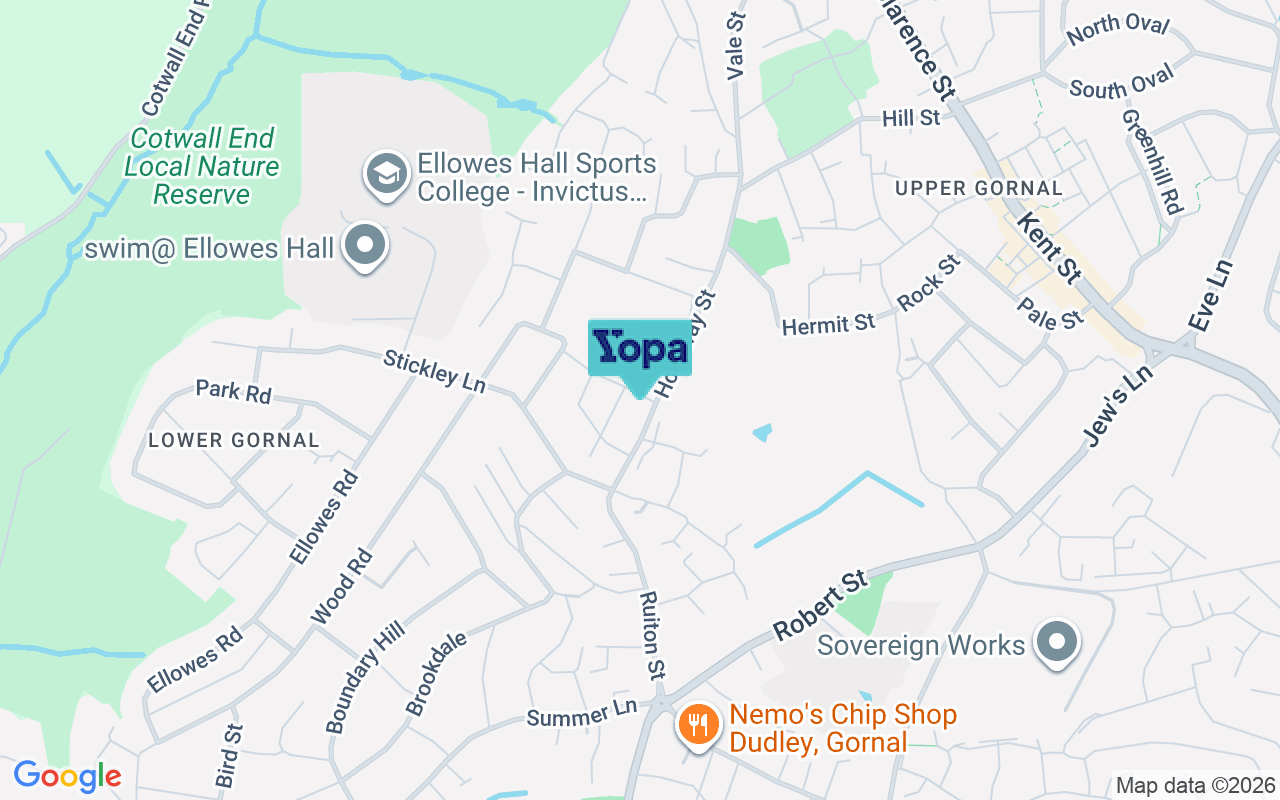 Map showing the location of DY3 2FD