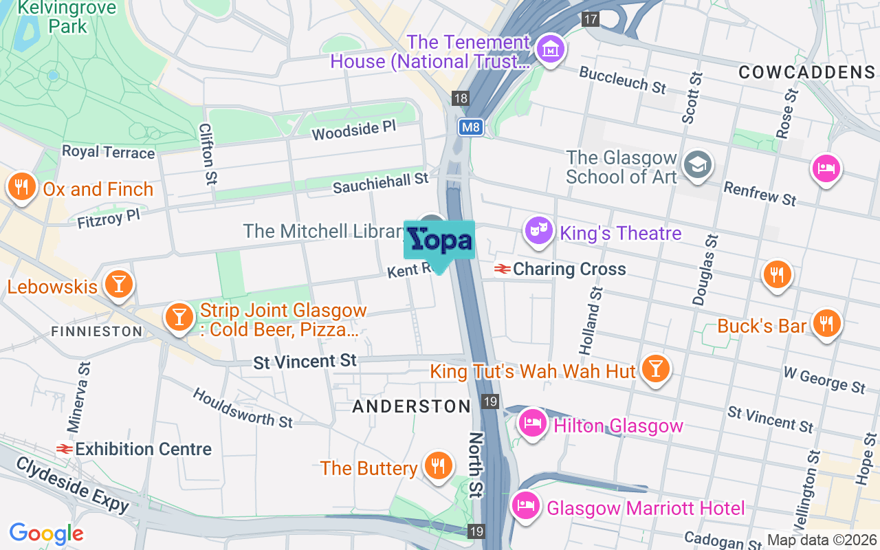 Map showing the location of G3 7EH