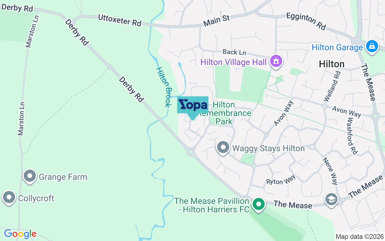 Map showing the location of DE65 5NU