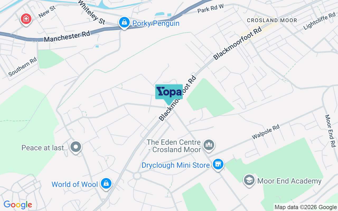 Map showing the location of HD4 5QT