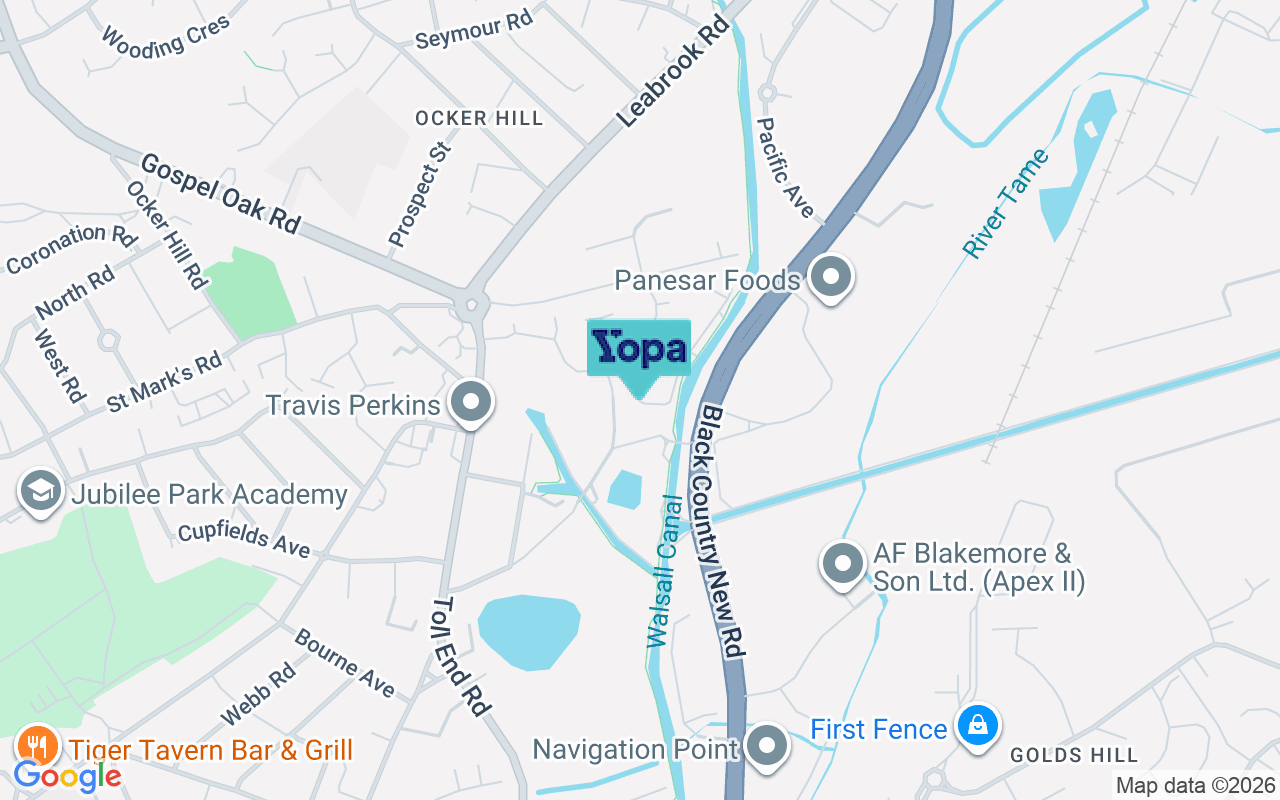 Map showing the location of DY4 0QH
