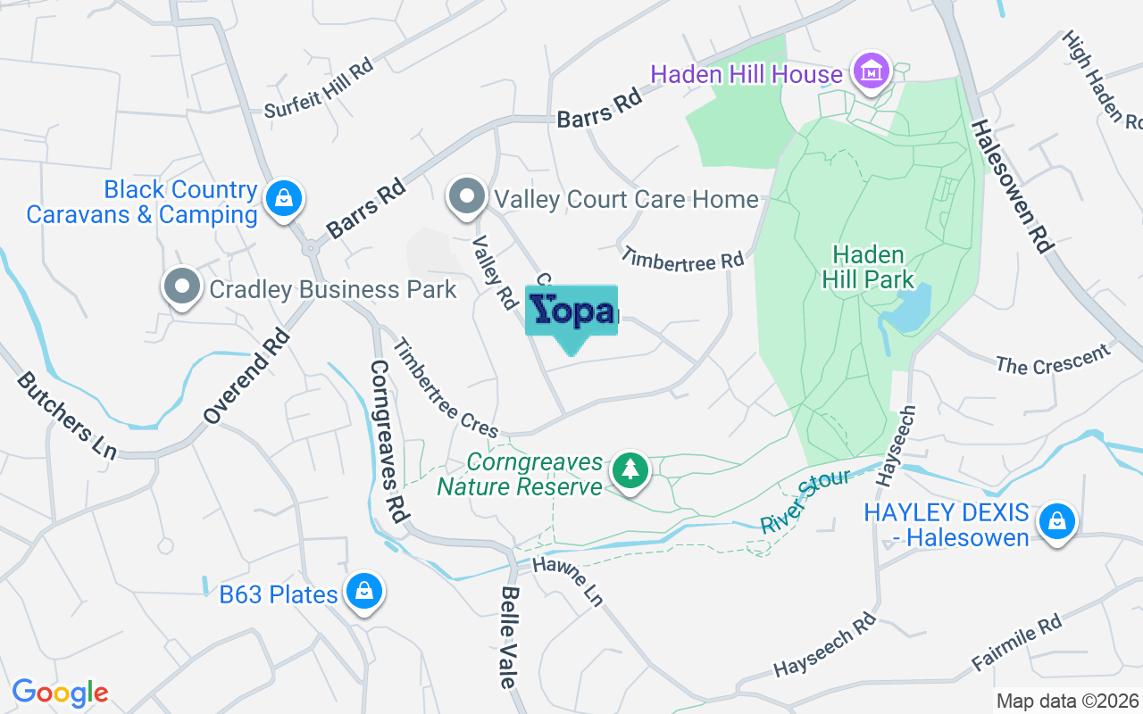 Map showing the location of B64 7NA
