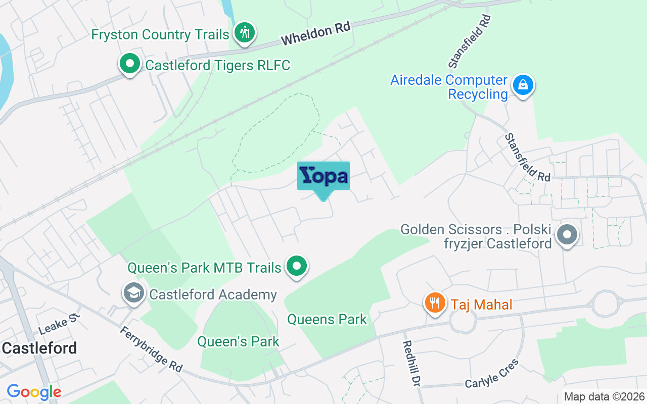 Map showing the location of WF10 4SG