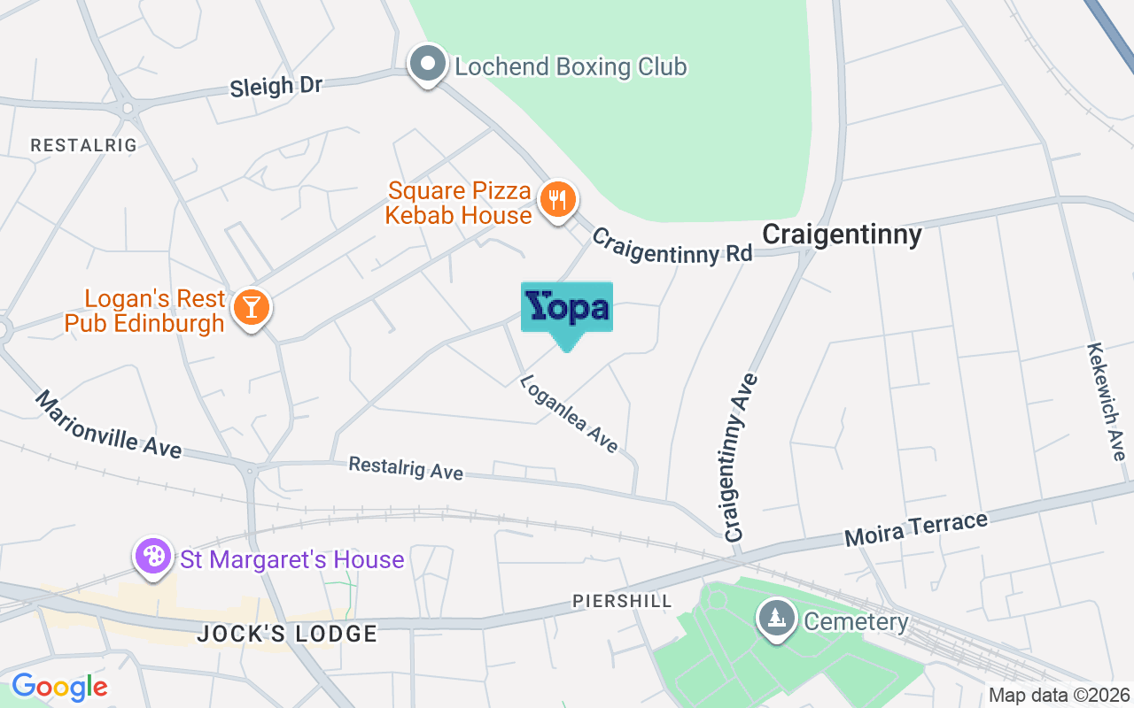 Map showing the location of EH7 6NX