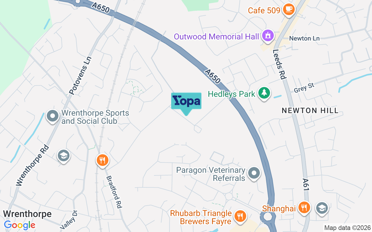 Map showing the location of WF1 2BH