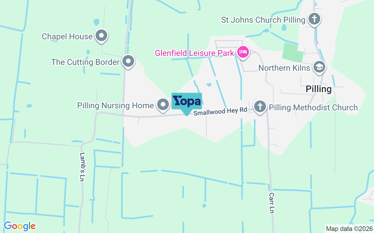Map showing the location of PR3 6HJ