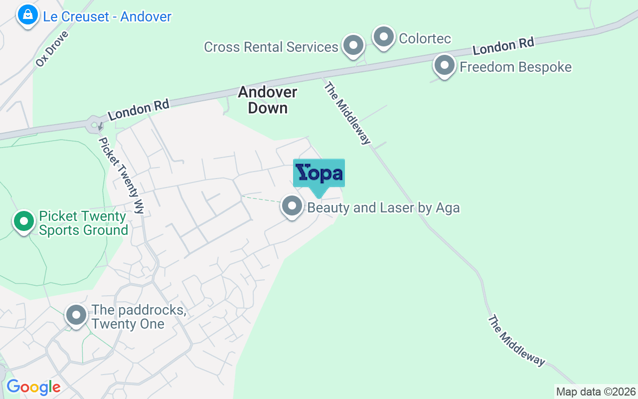 Map showing the location of SP11 6ZG