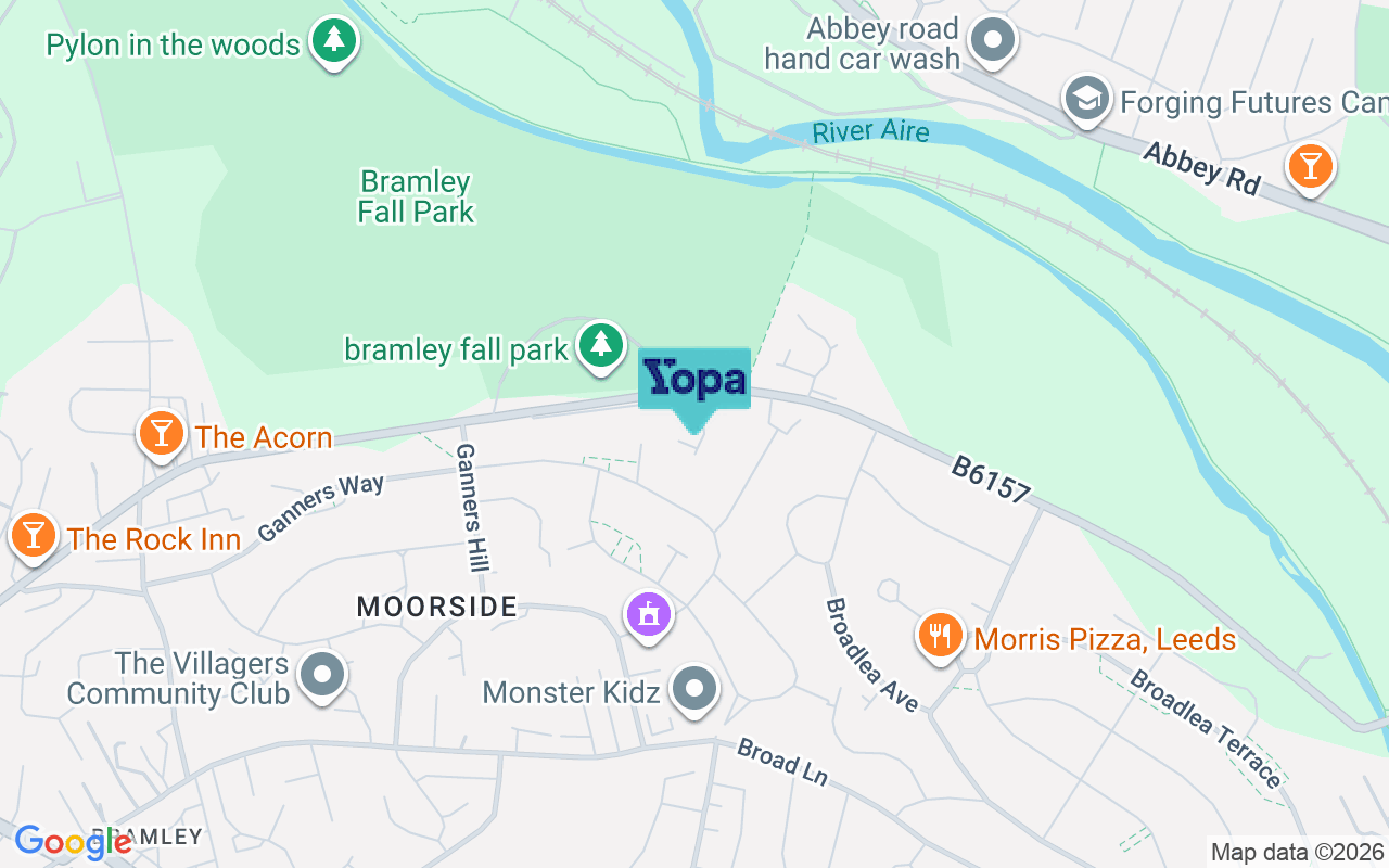 Map showing the location of LS13 2LP