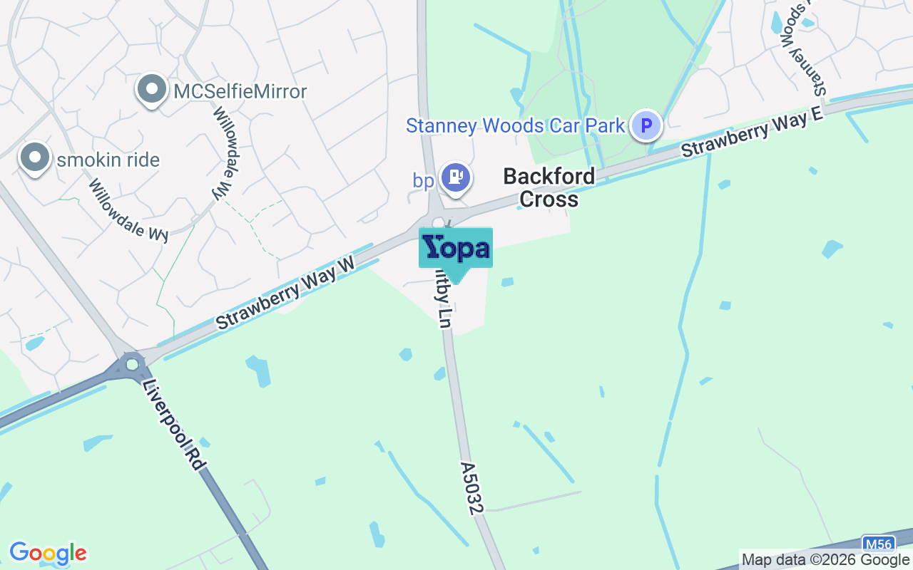 Map showing the location of CH1 6PH