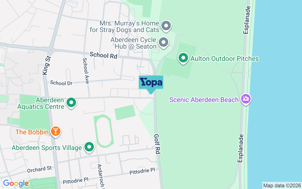 Map showing the location of AB24 1RG