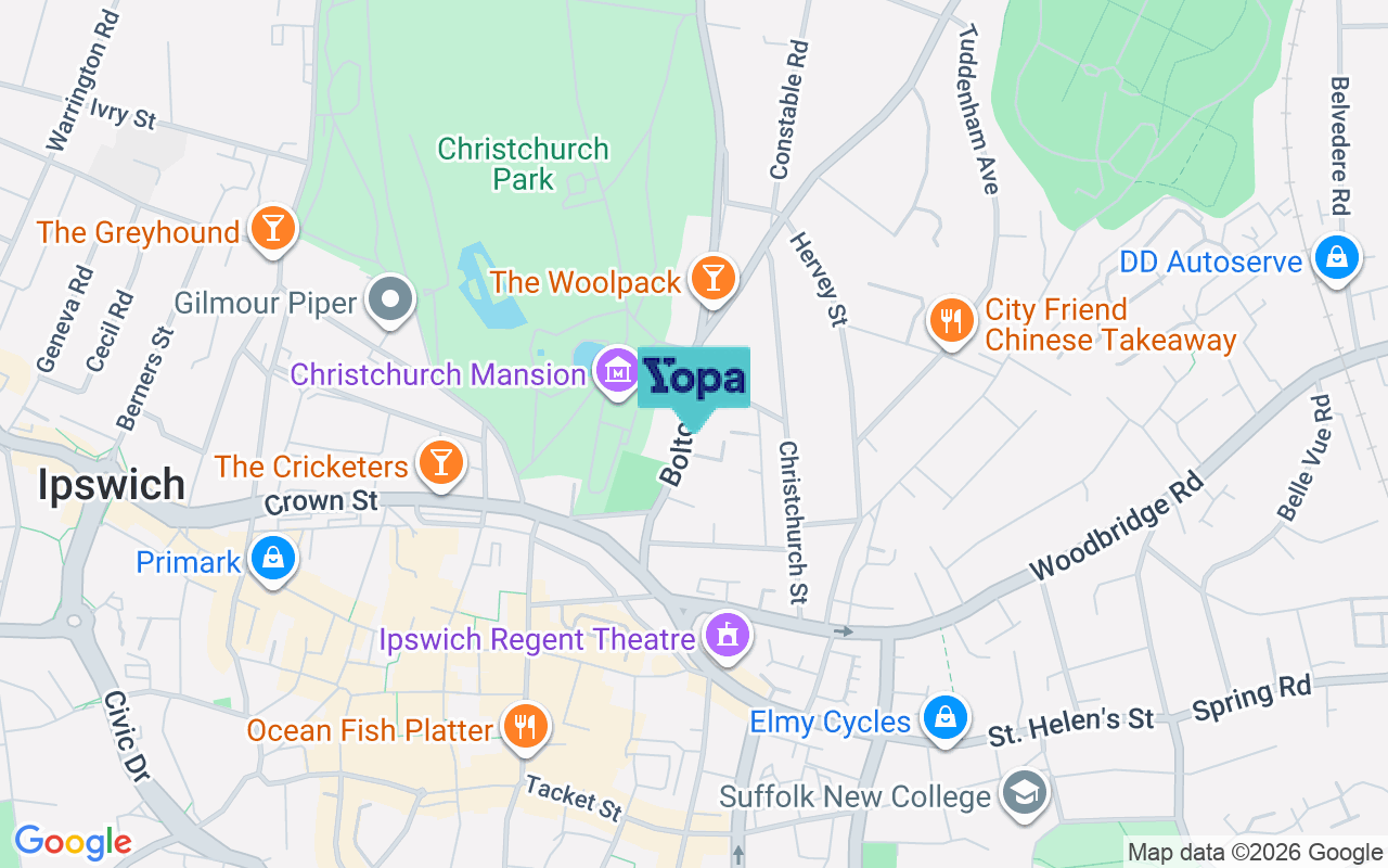 Map showing the location of IP4 2BF