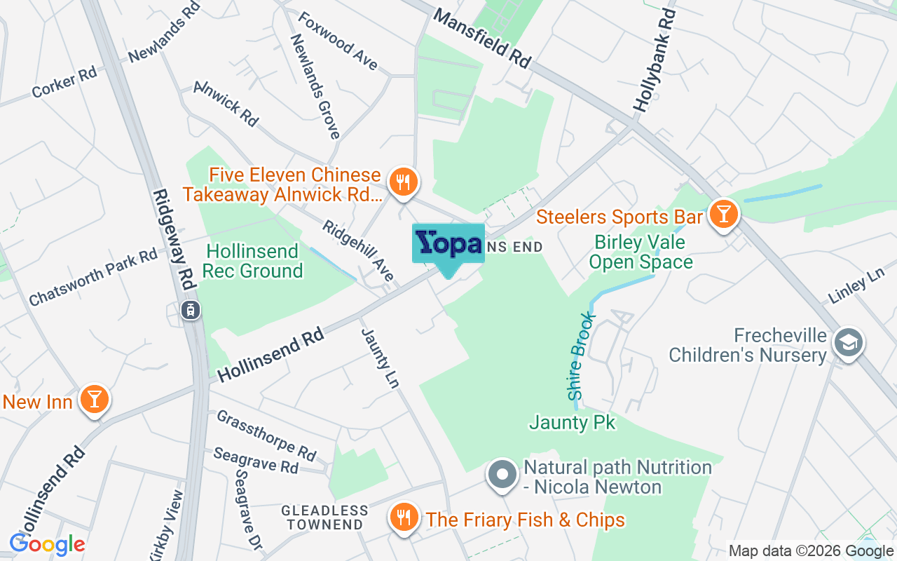 Map showing the location of S12 2ET