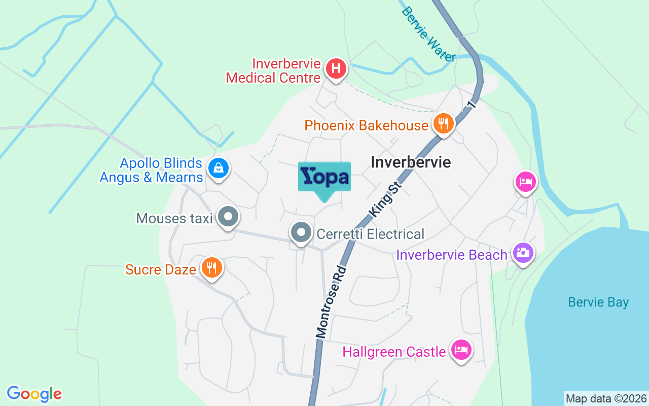 Map showing the location of DD10 0RY