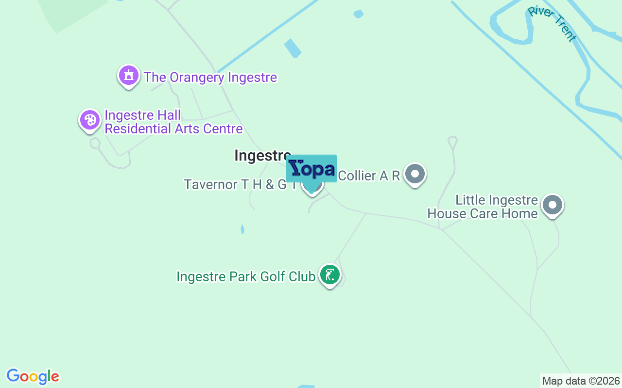 Map showing the location of ST18 0RE
