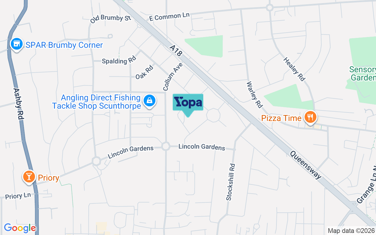 Map showing the location of DN16 2HL