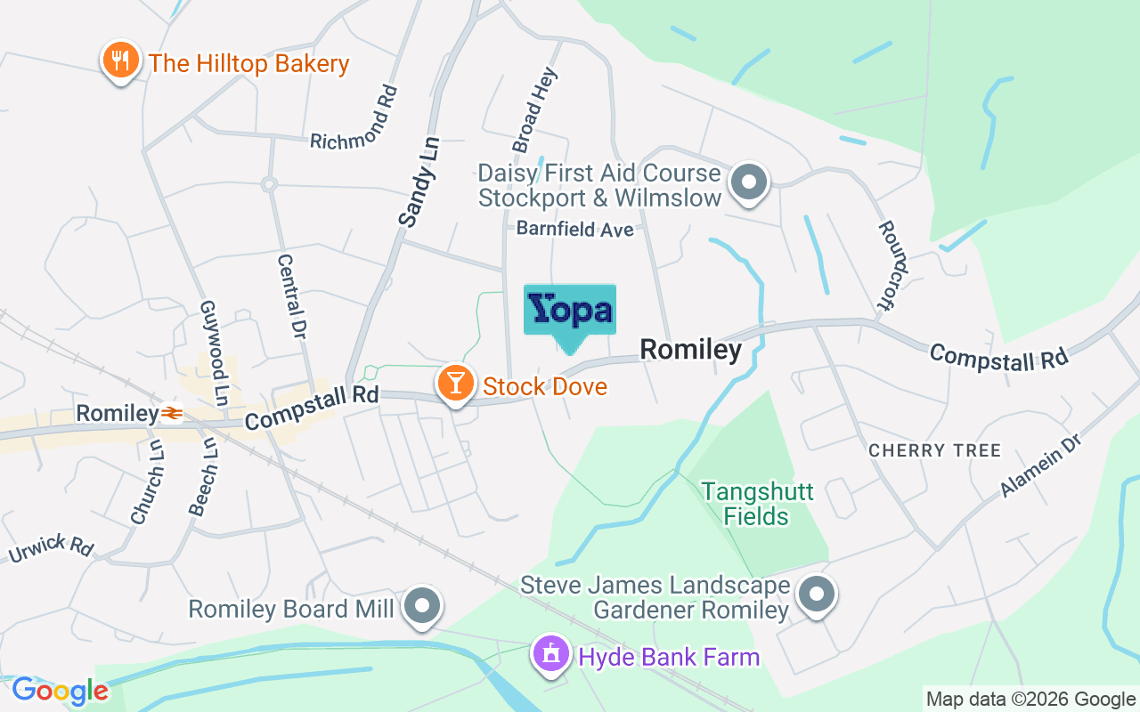 Map showing the location of SK6 4HT