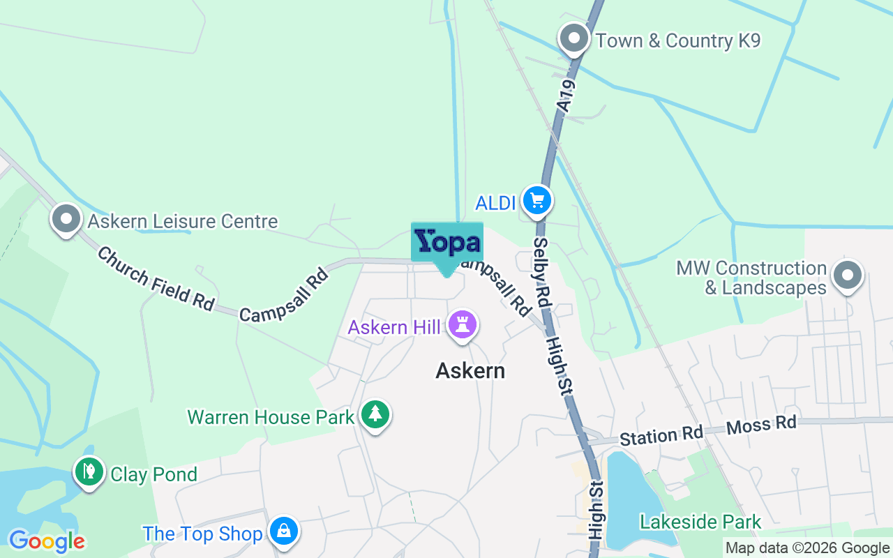 Map showing the location of DN6 0FH