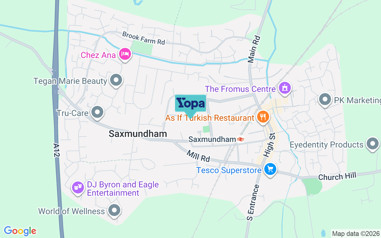 Map showing the location of IP17 1BD