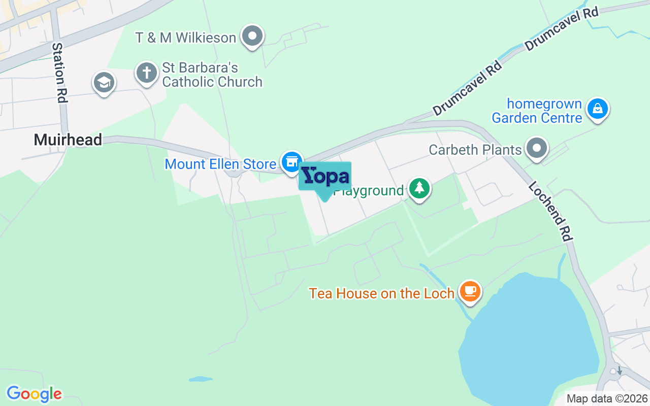 Map showing the location of G69 8BT