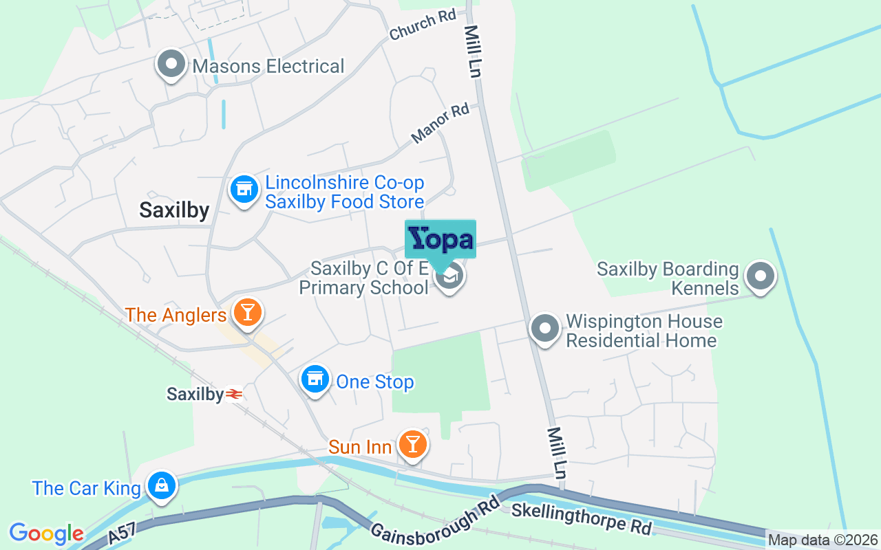 Map showing the location of LN1 2QJ