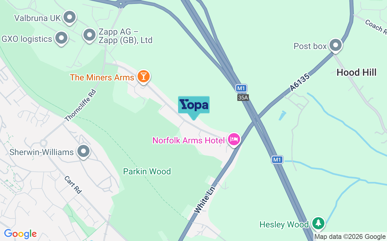 Map showing the location of S35 2YA