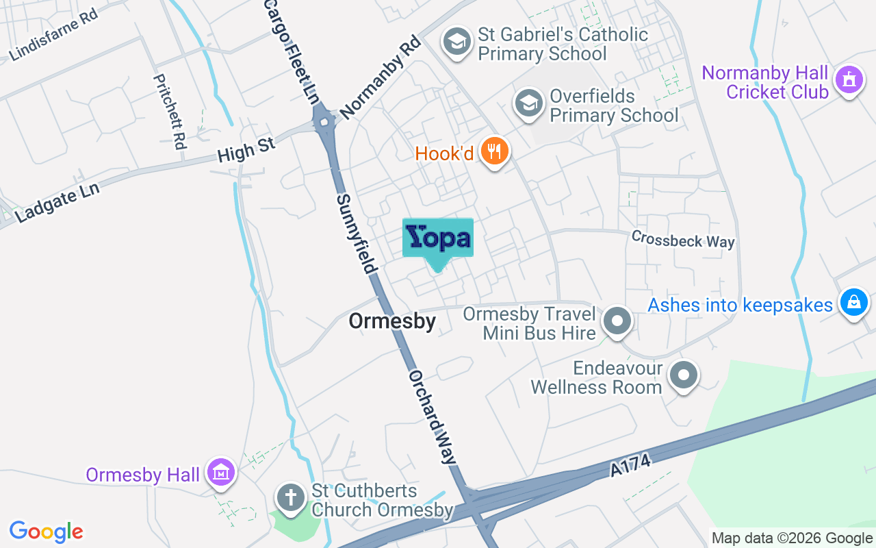 Map showing the location of TS7 9LP