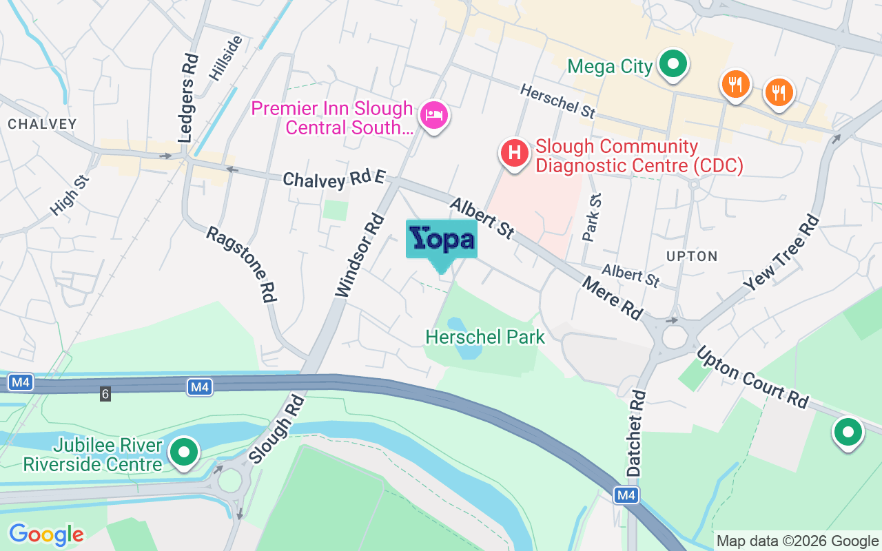 Map showing the location of SL1 2DA