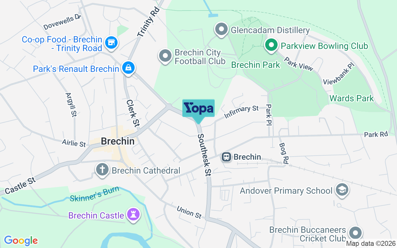 Map showing the location of DD9 6AN