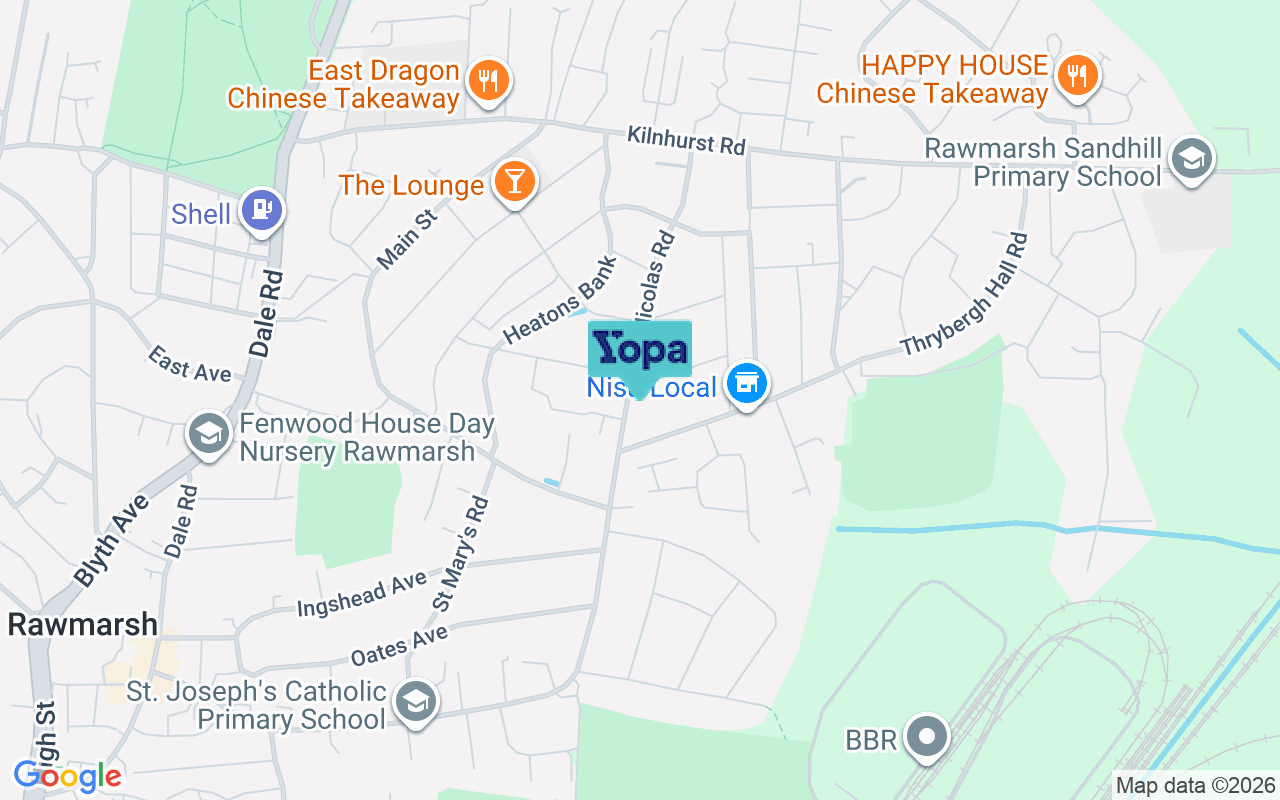Map showing the location of S62 5ET