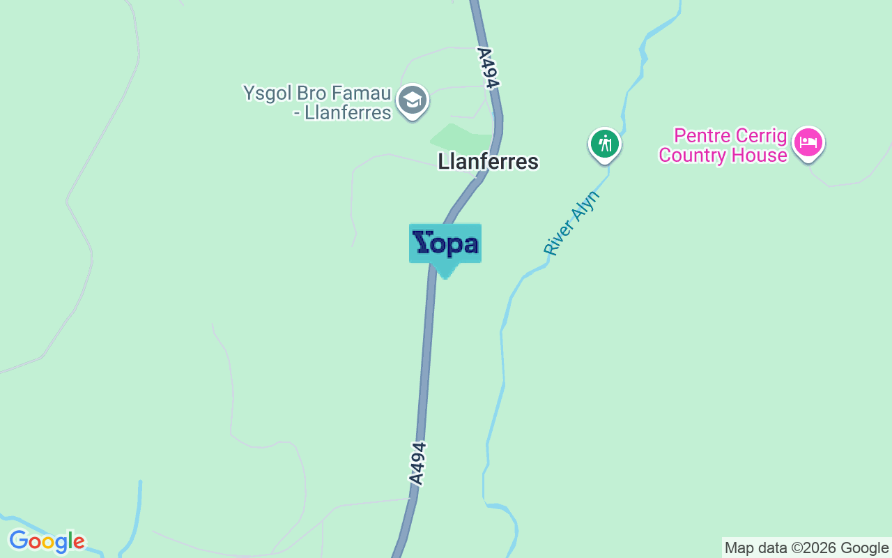 Map showing the location of CH7 5SN