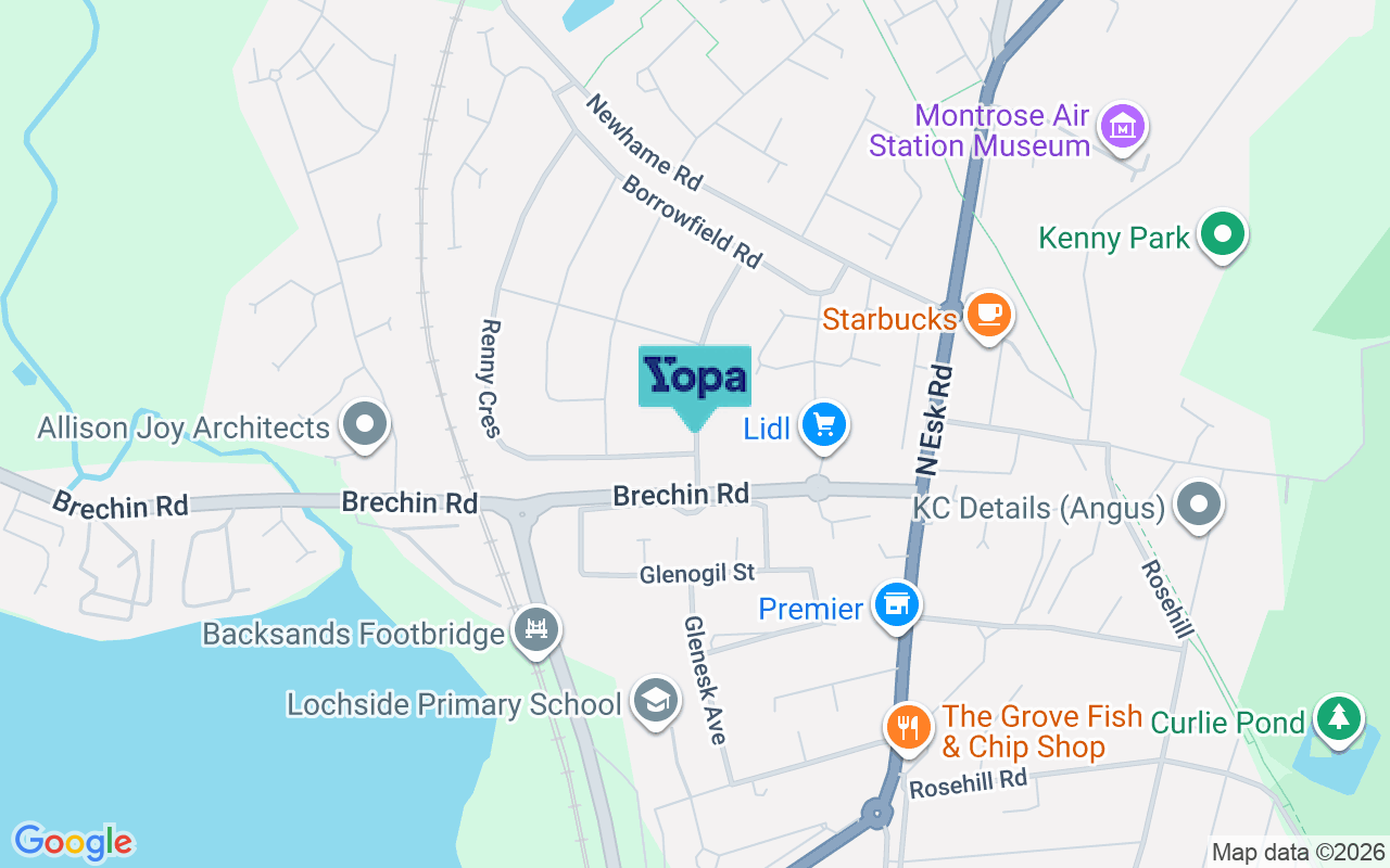 Map showing the location of DD10 9BH