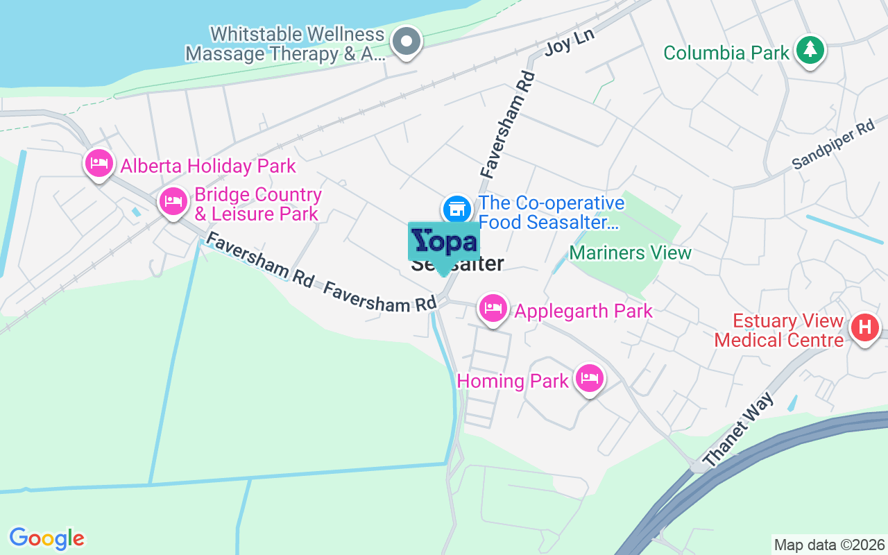 Map showing the location of CT5 4BD