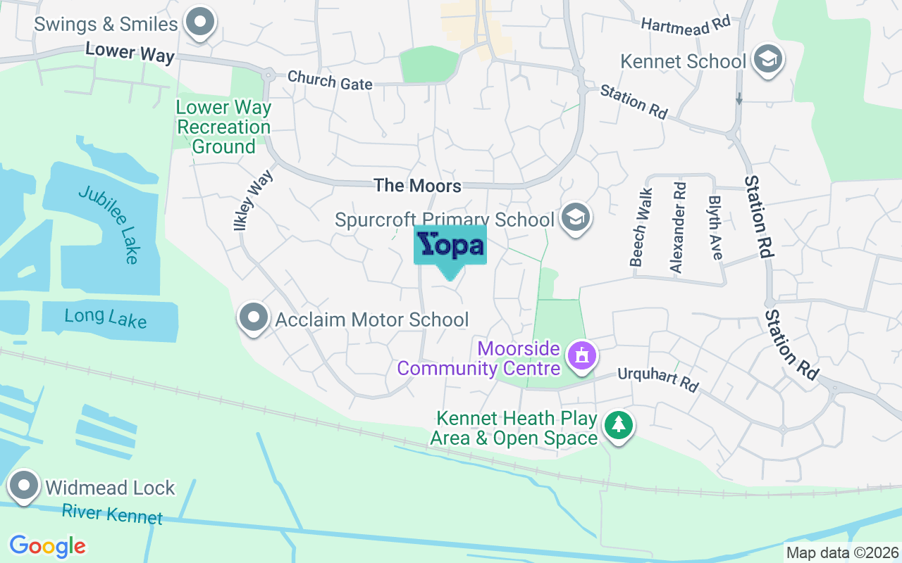 Map showing the location of RG19 3SQ