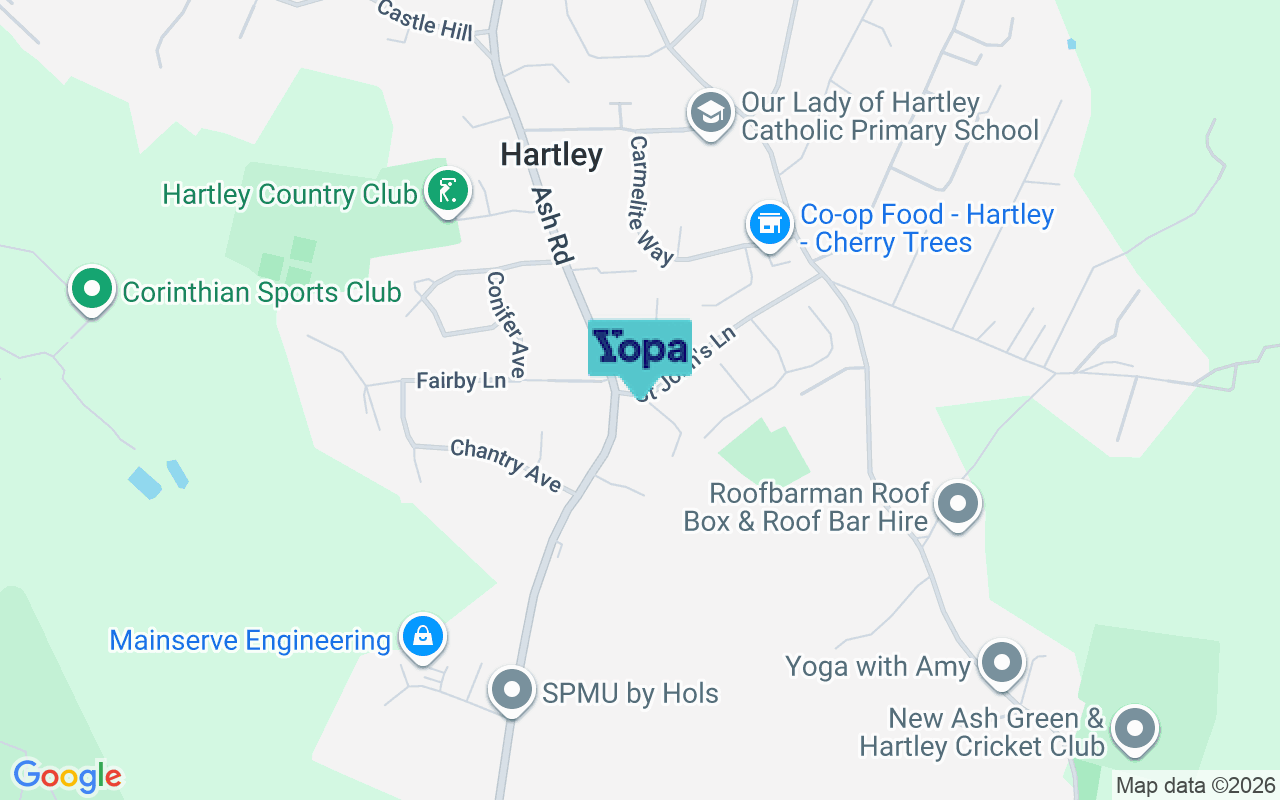 Map showing the location of DA3 8ES