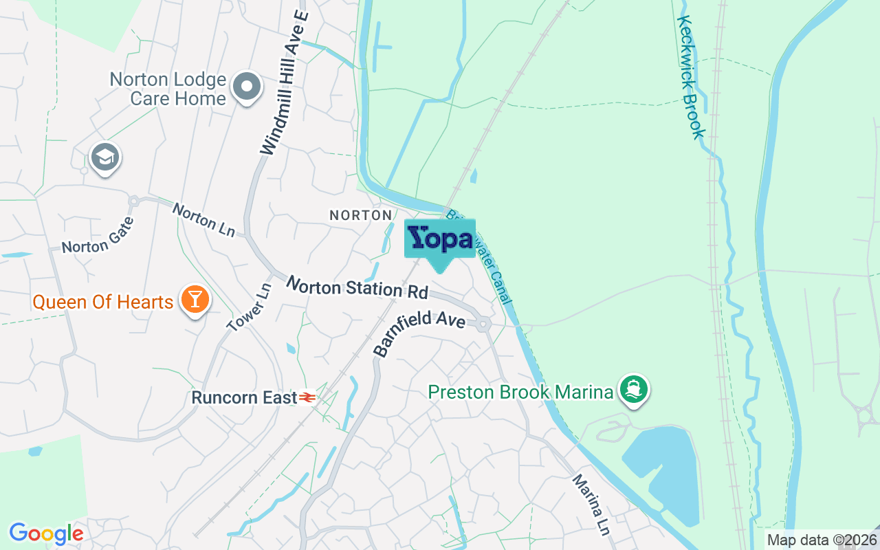 Map showing the location of WA7 6RQ