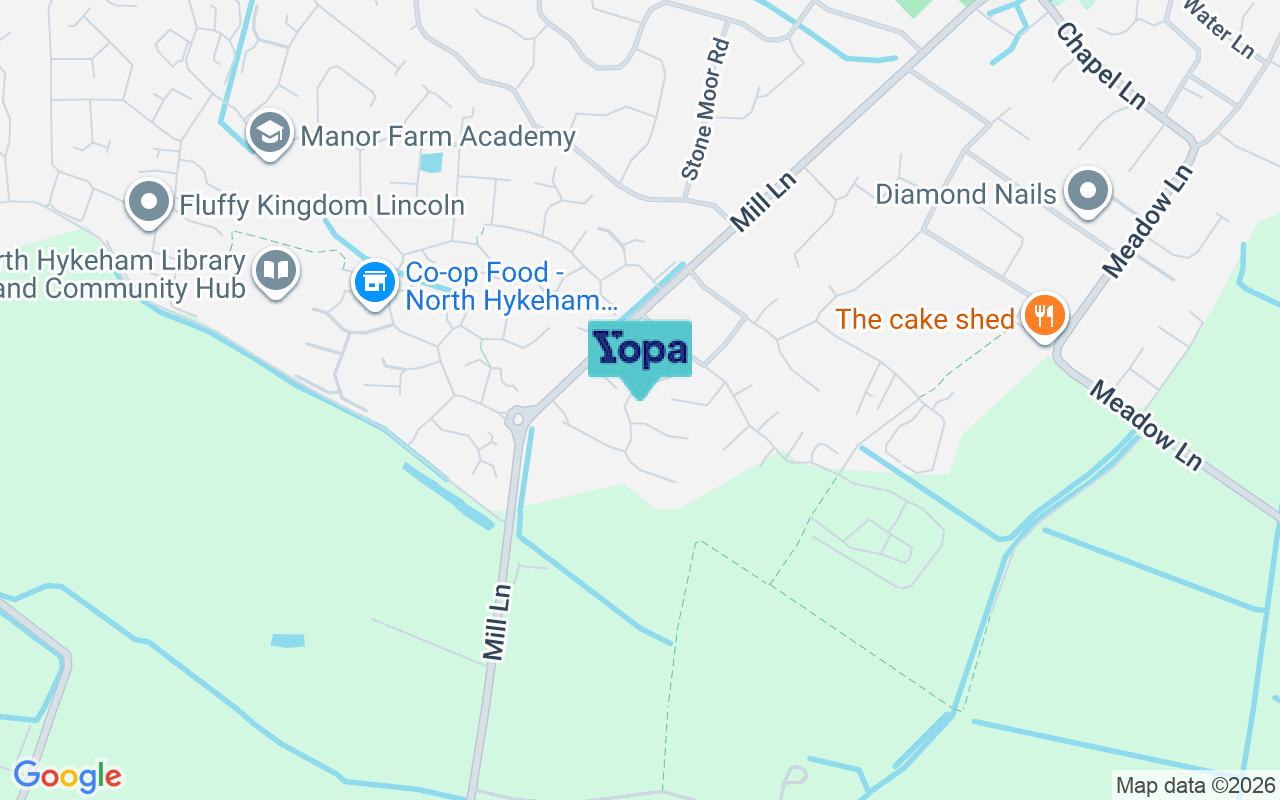 Map showing the location of LN6 9TL