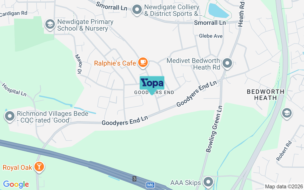 Map showing the location of CV12 0JG