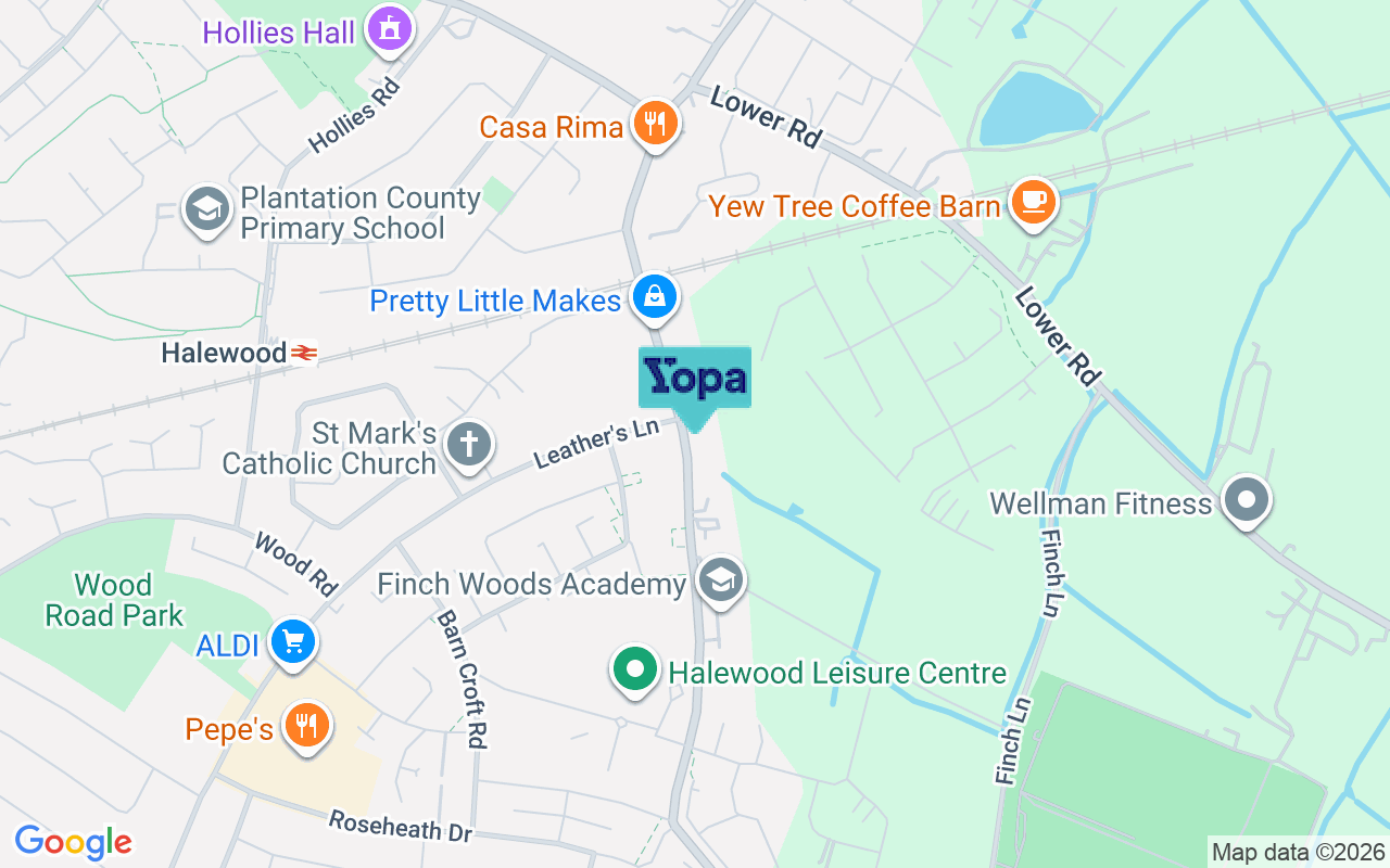 Map showing the location of L26 0TY