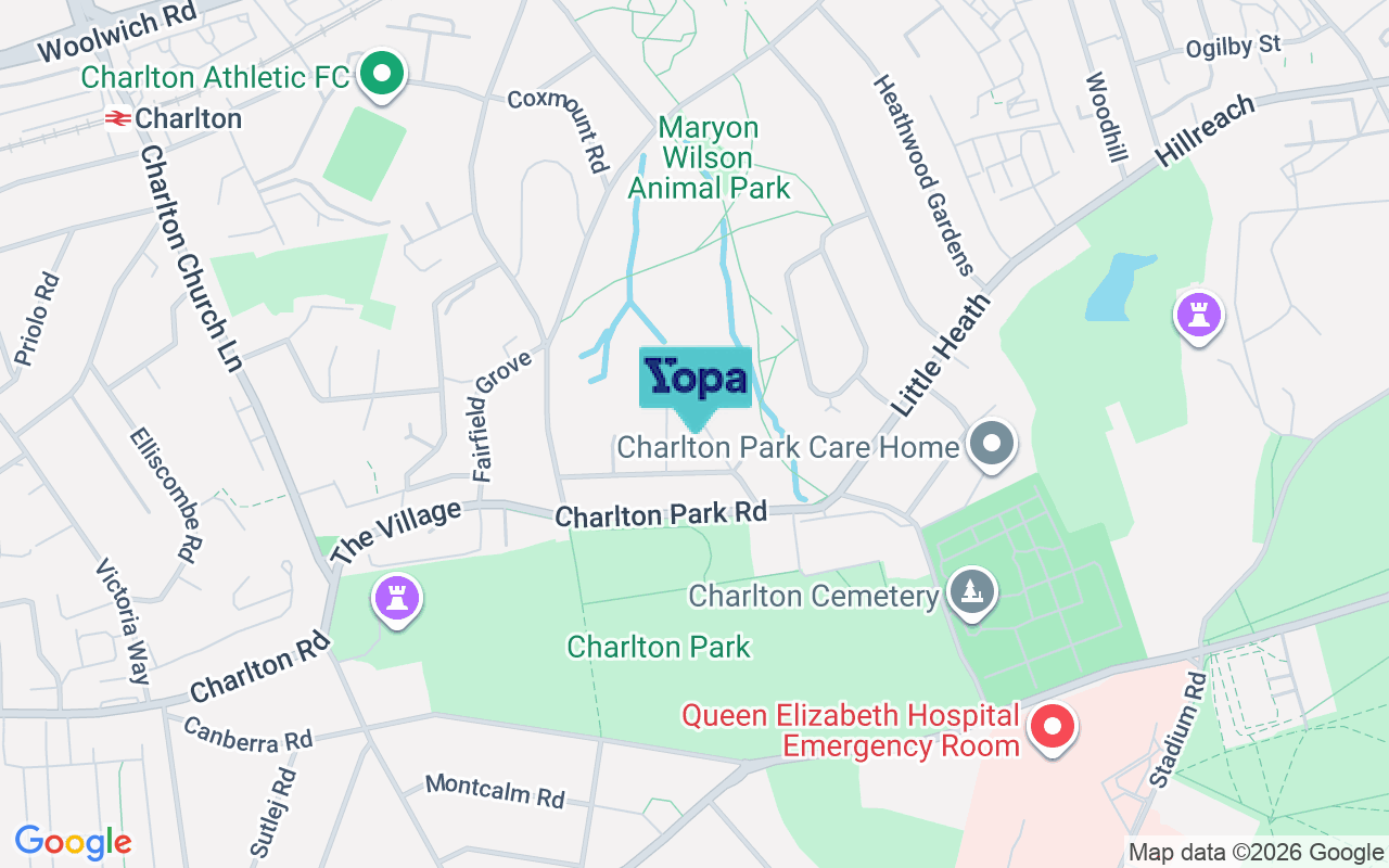 Map showing the location of SE7 8HP