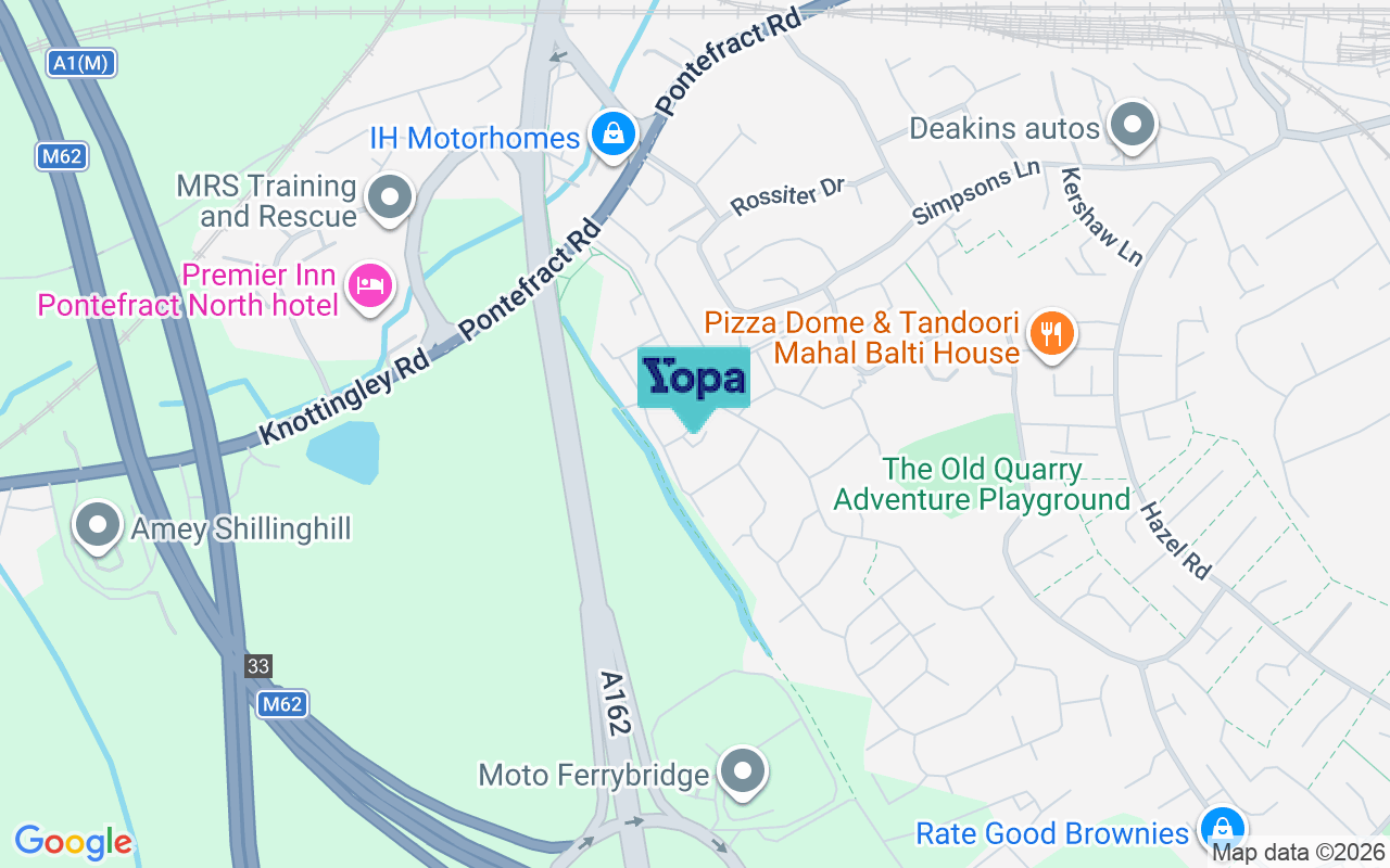 Map showing the location of WF11 0HX