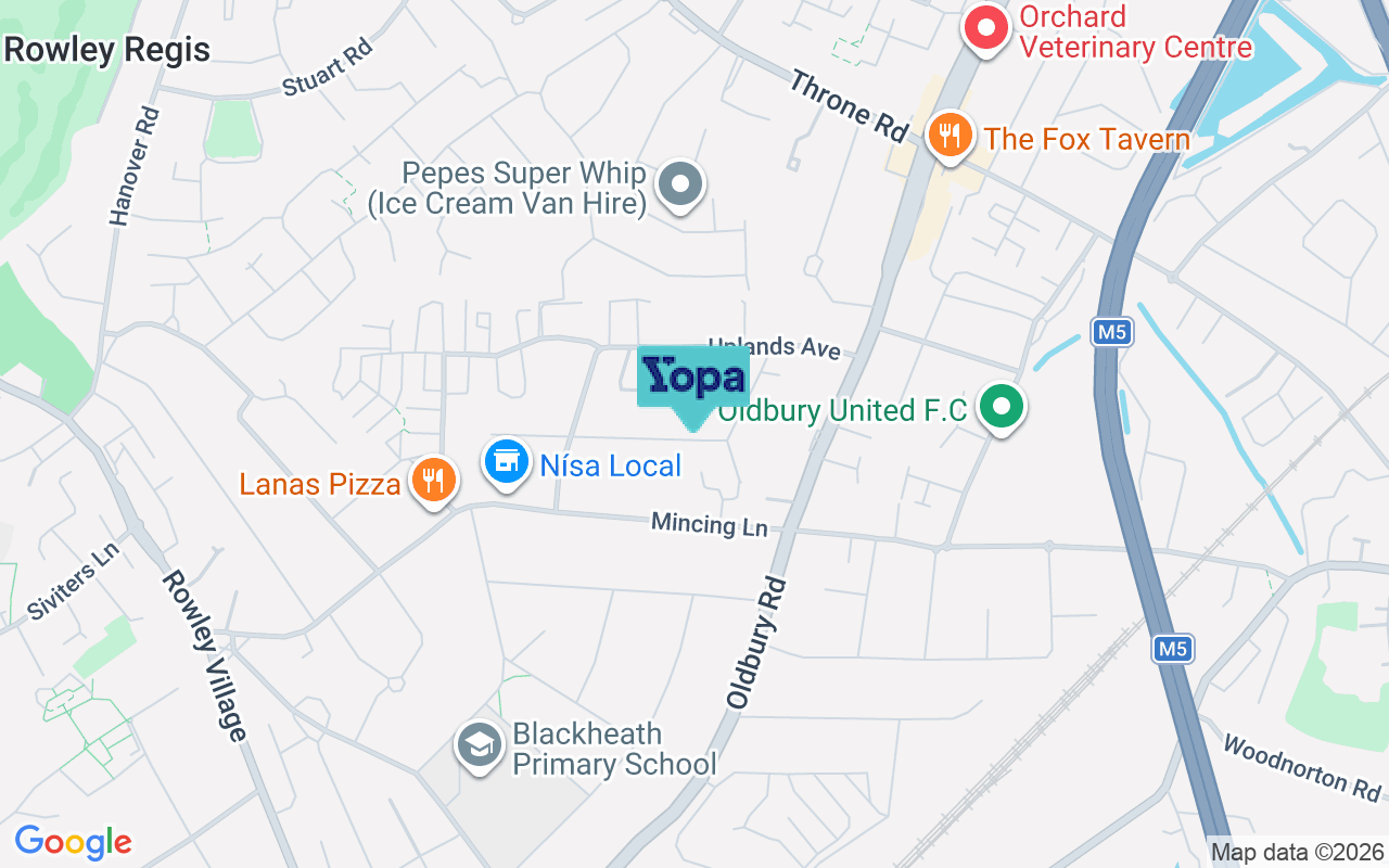Map showing the location of B65 9PP