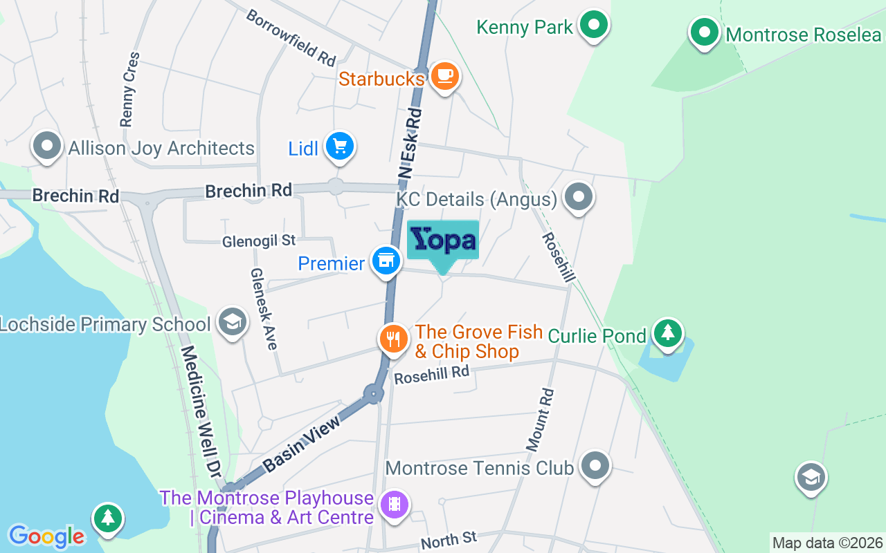 Map showing the location of DD10 8SX