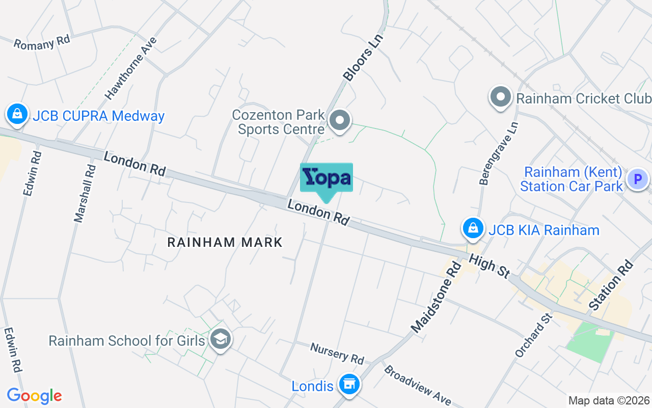 Map showing the location of ME8 7EY