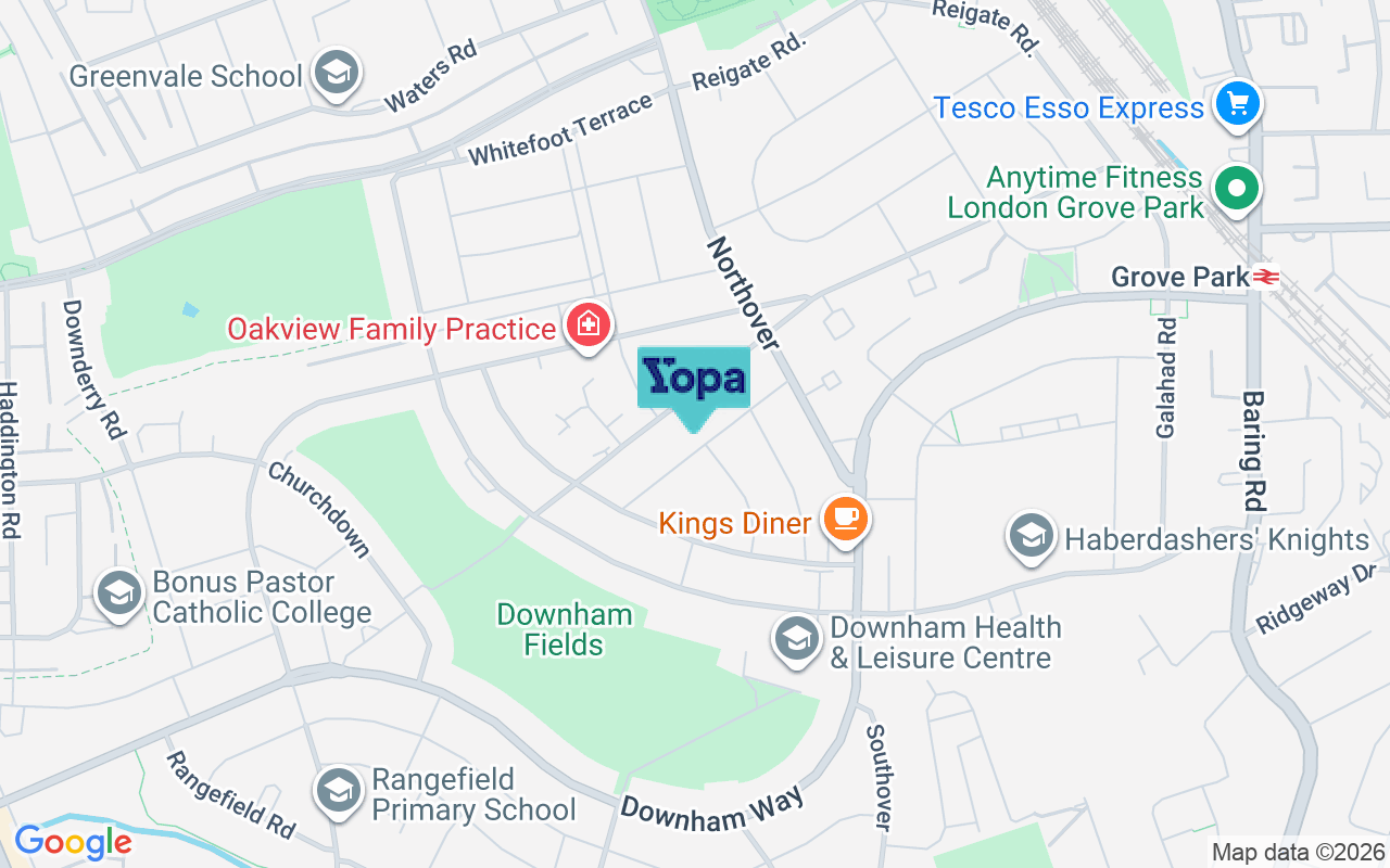 Map showing the location of BR1 5LY